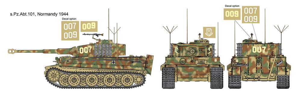 ドラゴンモデル[DR6800]1/35 WW.II ドイツ軍 ティーガーI 後期生産型 