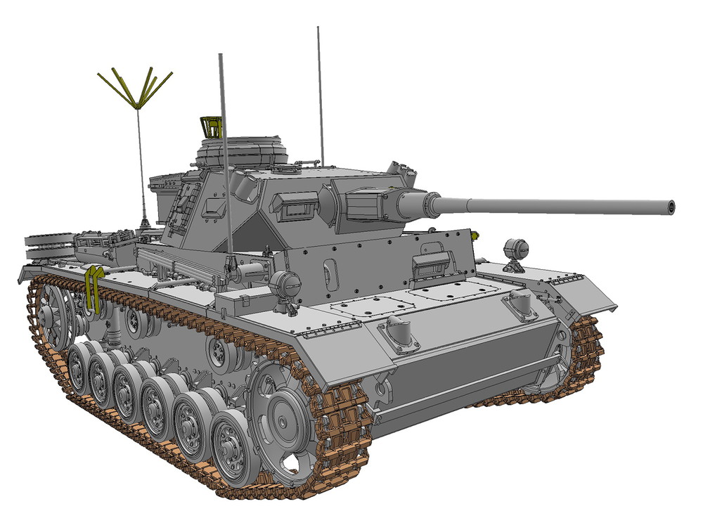 ドラゴンモデル[DR6853]1/35 WW.II ドイツ軍 III号指揮戦車K型(スマートキット)