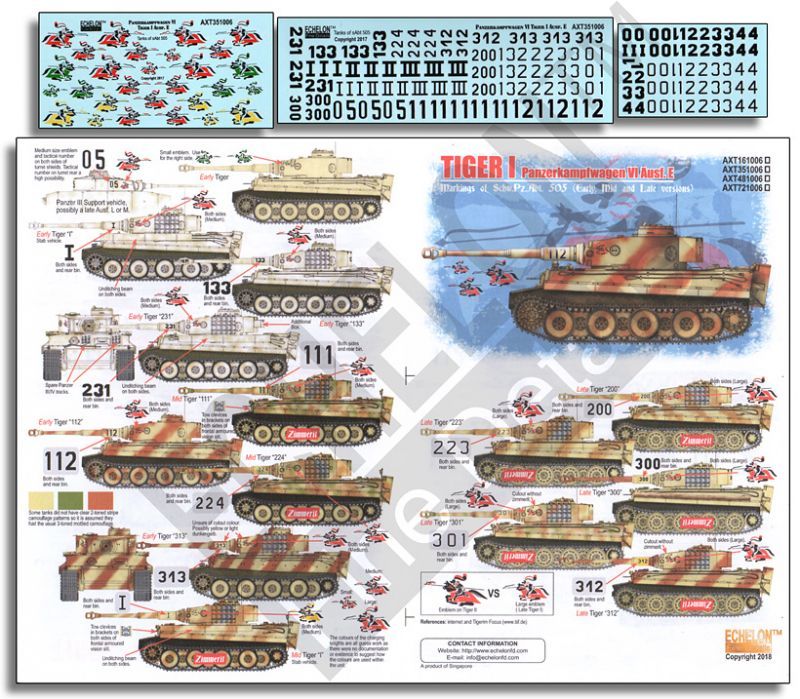 Echelon Axt 1 35 第505重戦車大隊のティーガーi M S Models Web Shop