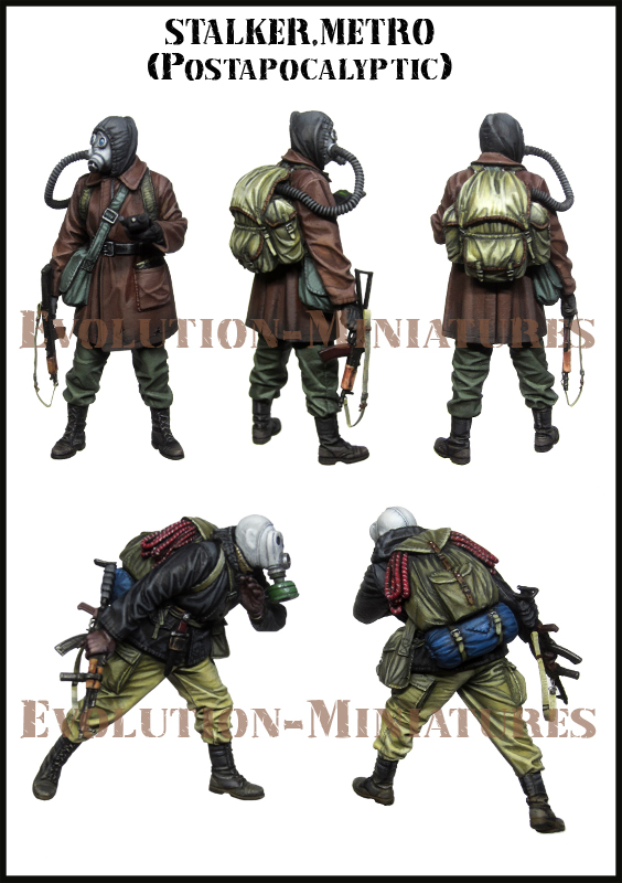 エボリューション Em 351 1 35 ストーカー 5 地下鉄を徘徊するガスマスク姿の二人組み Fpsゲームキャラクター M S Models Web Shop