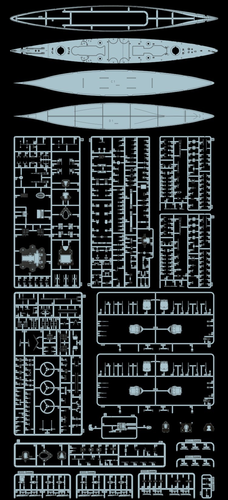 フライホーク[FLYFH1149]1/700 独海軍戦艦グナイゼナウ1940