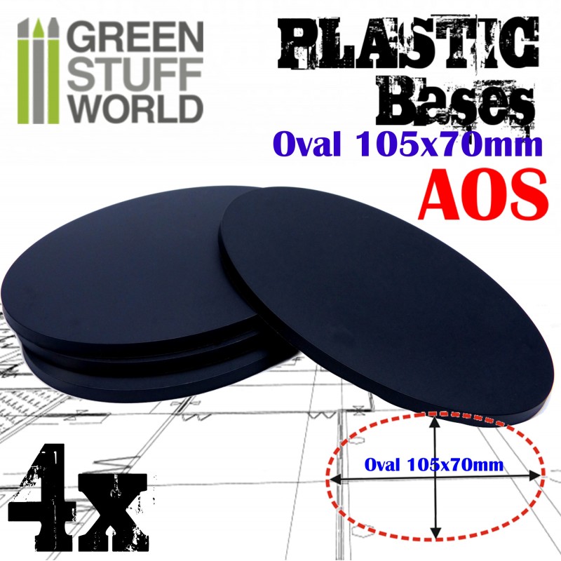 グリーンスタッフワールド[GSWD-9892]プラスチックディスプレイベース 楕円形型 LLサイズ - M.S Models Web Shop