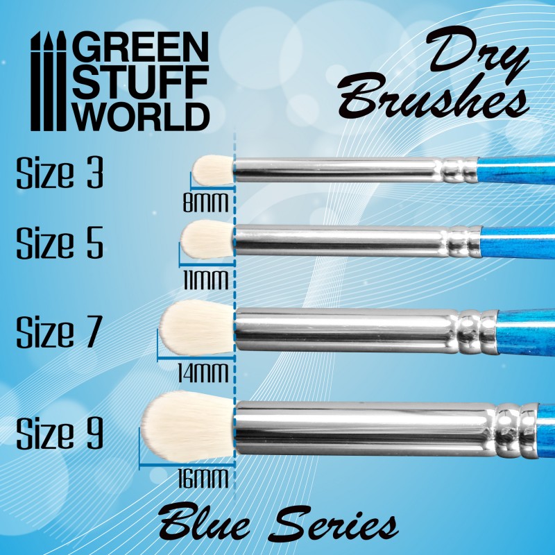 グリーンスタッフワールド[GSWD-2953]ブルーシリーズドライブラシ用ぼかし筆サイズ3 Models Web Shop