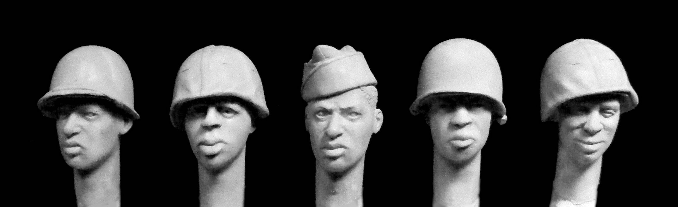 Hornet[HUH10]1/35 汎用 アメリカ軍アフリカ系米兵 M1ヘルメット