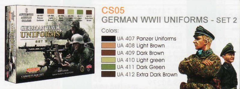 ライフカラー[CS-05]WWII ドイツ軍ユニフォームセット set2 - M.S