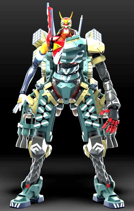 モンモデル[MENMECHA-004M]汎用ヒト型決戦兵器　人造人間エヴァンゲリオン新2号機α (マルチカラー版)