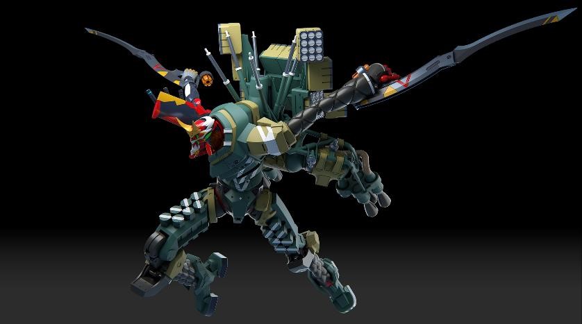 モンモデル　エヴァンゲリオン弐号機　プレカラー