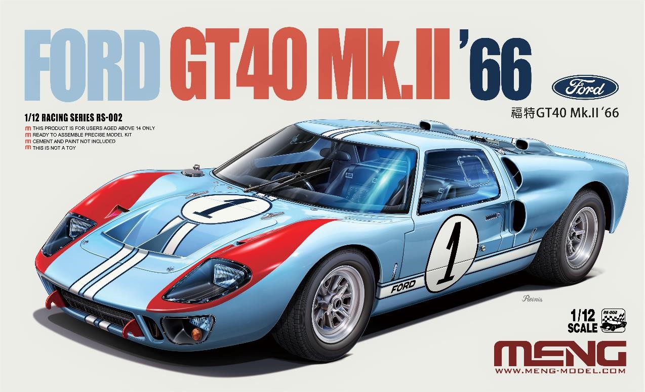 モンモデル[MENRS-002]1/12 フォードGT40 Mk.II '66