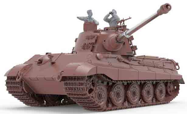モンモデル[MENTS-031]1/35 ドイツ重戦車 キングタイガーヘンシェル砲塔