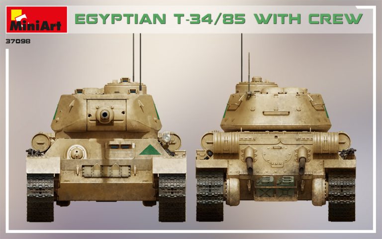 ミニアート[MA37098]1/35エジプト軍T-34/85 （戦車兵４体付）