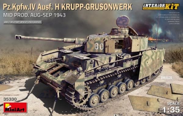ミニアート[MA35330]1/35 Pz.Kpfw IV号戦車H型 クルップ社製中期型（1943年8月-9月)フルインテリア(内部再現） - M.S  Models Web Shop