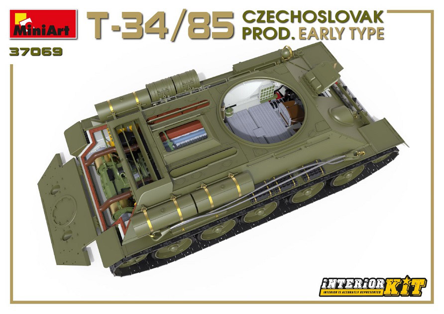 ミニアート Ma 1 35 T 34 85 チェコスロバキア製初期型 フルインテリア 内部再現 M S Models Web Shop ミニアート Ma 1 35 T 34 85 チェコスロバキア製初期型 フルインテリア 内部再現 M S Models Web Shop