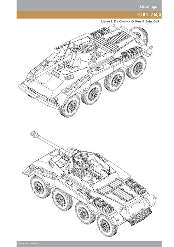 Nuts-Bolt_Vol40] ビュッシングNAG社の重装甲車 Part.3:Sd.kfz.234,派生車 - M.S Models Web Shop