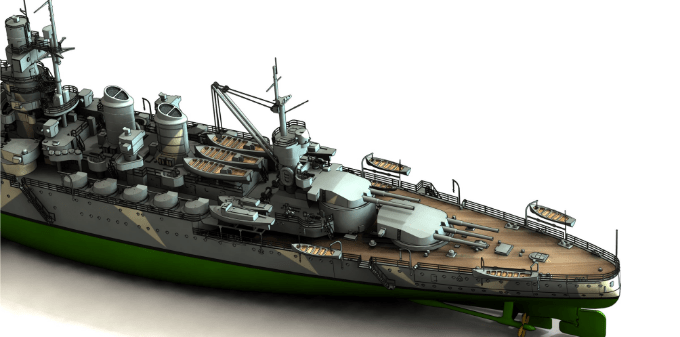 オレンジホビー[N07-160]1/700 WWII イタリア海軍戦艦カイオ・ドゥイリオ 1941