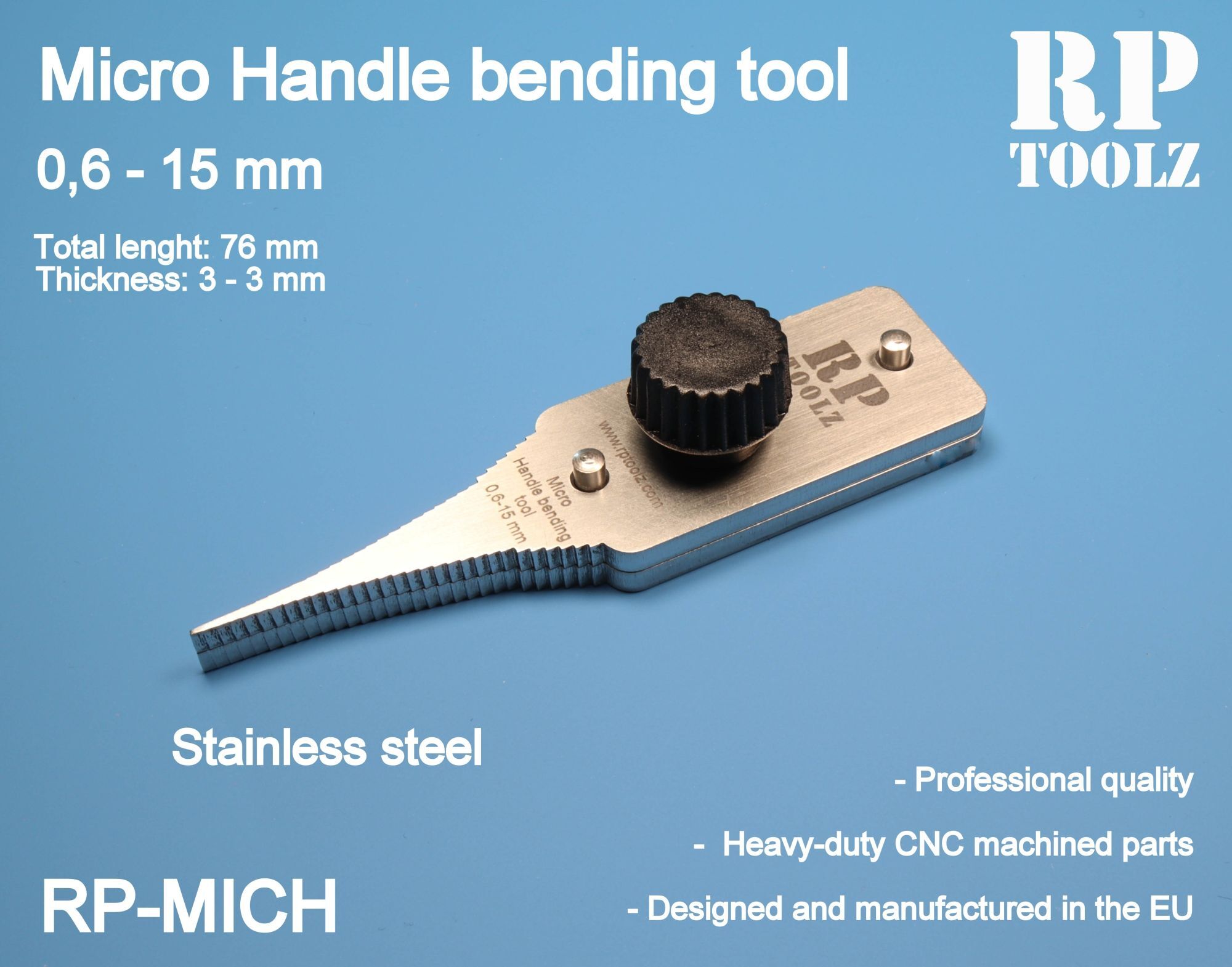RPTOOLZ[RP-MICH]マイクロハンドルベンダー 0.6 mm to 15 mm - M.S