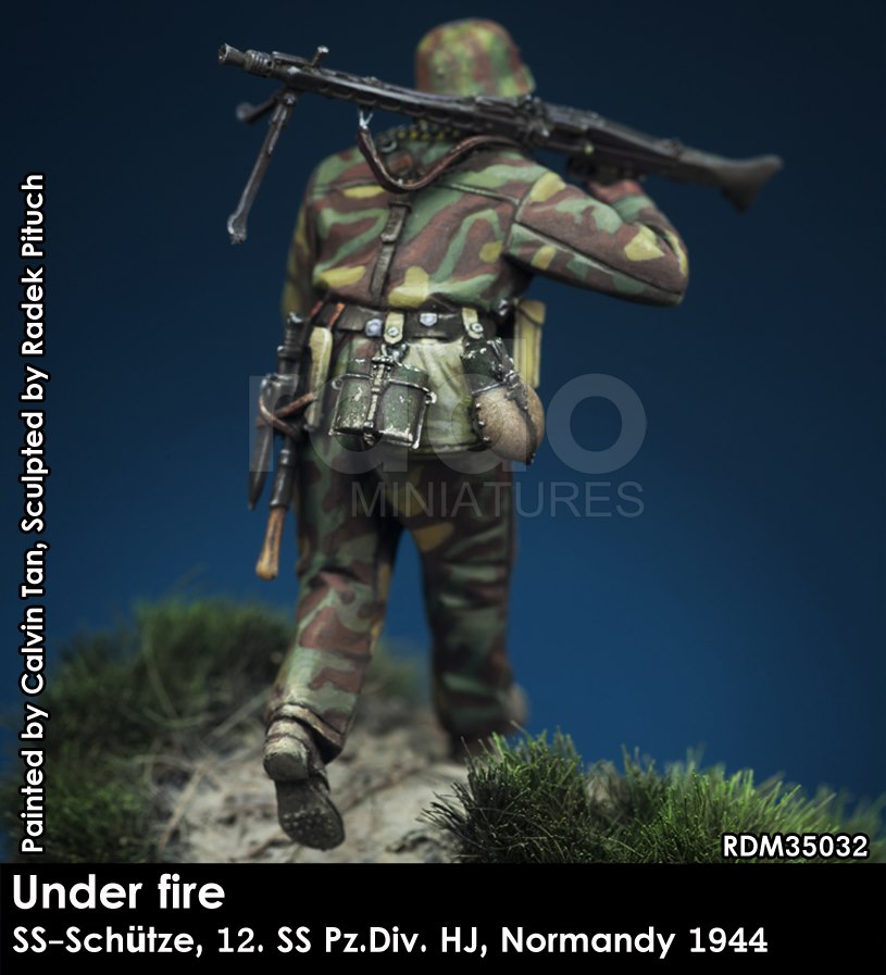Rado Miniatures[RDM35032]1/35 WWII 独 ドイツ武装親衛隊MG射撃手  第12SS装甲師団「ヒトラーユーゲント」ノルマンディー1944