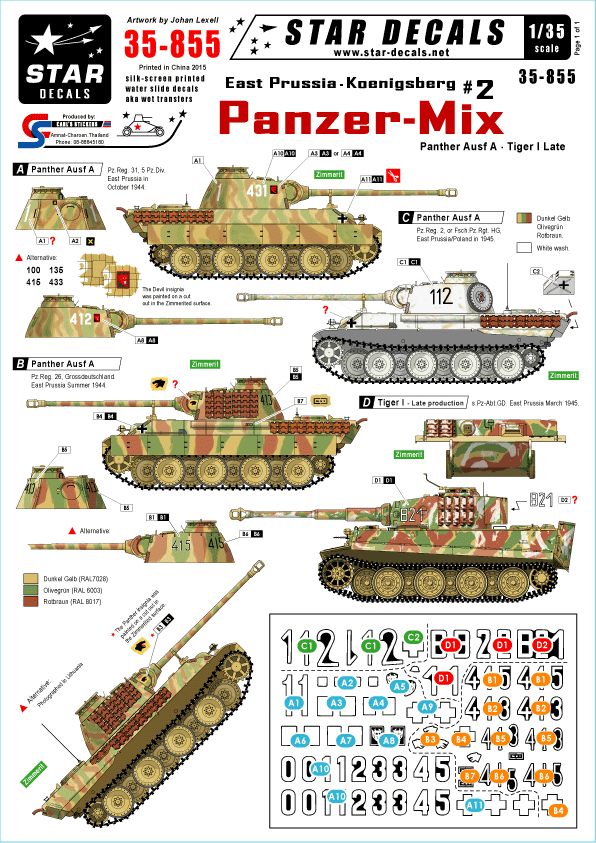 1/35パンター戦車　ジオラマ