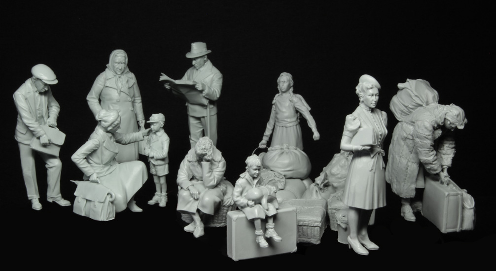 スターリングラード[ST3140]1/35欧州の市民1939〜45 10体入ビッグセット