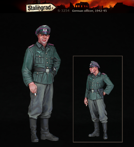 スターリングラード[ST3254]1/35 WWII ドイツ陸軍将校1942〜45 整備作業を見守る士官
