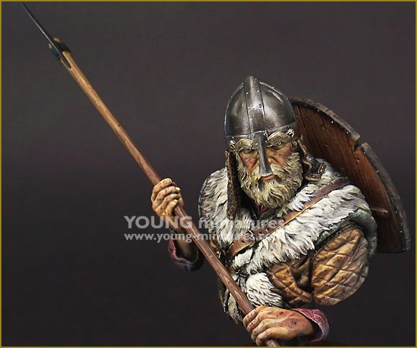 Young Miniatures Yh1852 1 10 戦斧を構えるバイキングの戦士 M S Models Web Shop