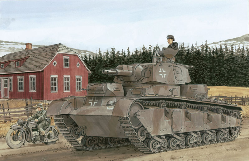サイバーホビー[CH6690]1/35　WW.II ドイツ軍 ノイバウファールツォイク多砲塔戦車(3-5号車)