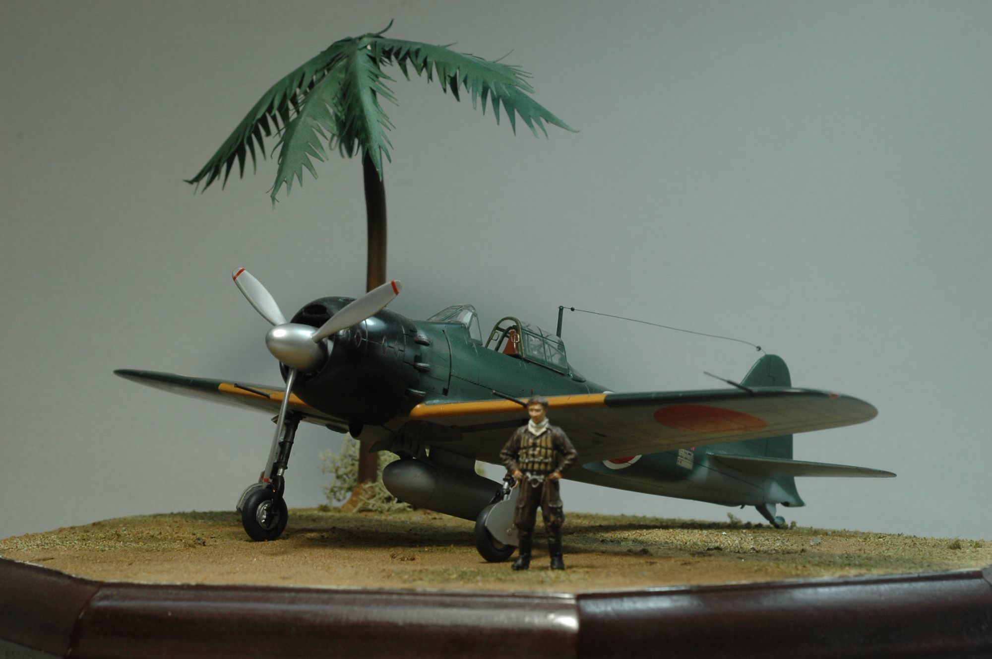 1/48 ハセガワ 零式艦上戦闘機21型 岩本徹三機 完成品