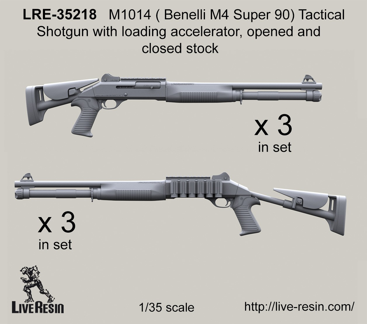 Live Resin Lre35218 1 35 M1014 ベネリショットガン 2 2種計6丁 M S Models Web Shop