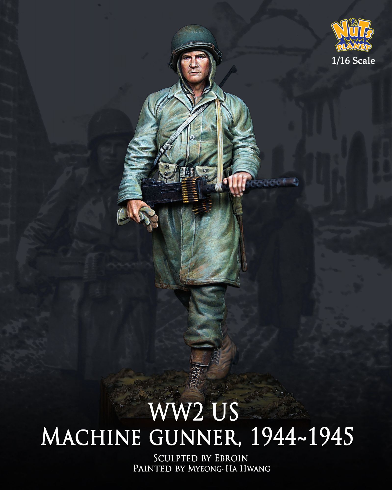 ナッツプラネット[NP-12003]1/16 WWII 米陸軍M1919射撃手 1944〜1945