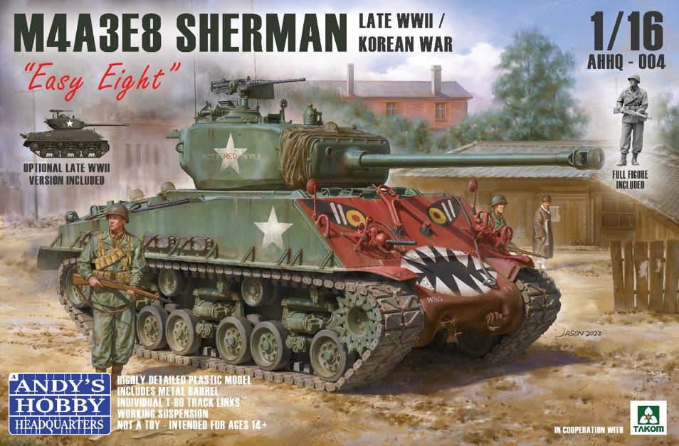 タコム[TKOAHHQ-004]1/16 M4A3E8 シャーマン「イージーエイト」 Models Web Shop