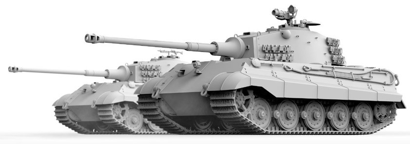 タコム[TKO2130]1/35 Sd.Kfz.182 キングタイガー後期型 2 in 1
