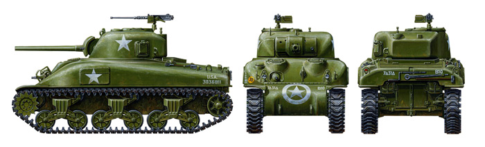 タミヤ[TAM32523]1/48 アメリカM4A1シャーマン戦車 - M.S Models Web Shop