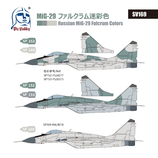 VICカラー[VICSV169]MiG-29 ファルクラム迷彩色セット - M.S Models