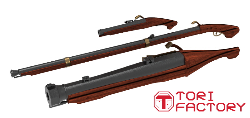 トリファクトリー Gun 07 1 12 中世 火縄銃セット M S Models Web Shop